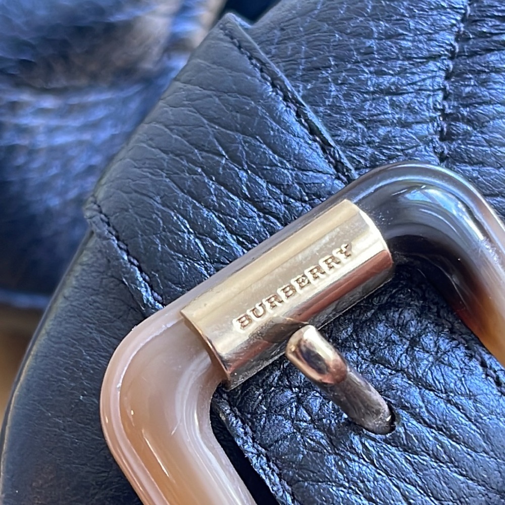 Burberry Black Leather Ballet Flats - Picture 14 of 14